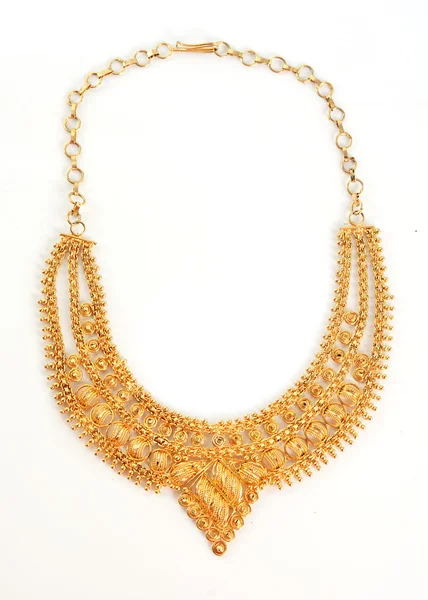 Gold necklace — Stock Photo, Image