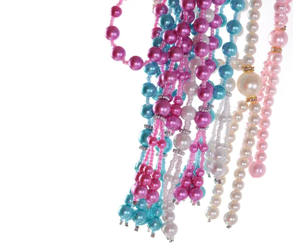 Multicolour Pearl necklace — Stock Photo, Image