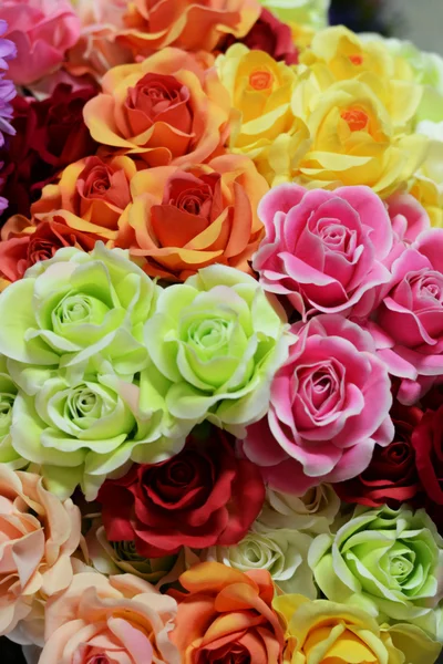 Colorful roses background — Stock Photo, Image