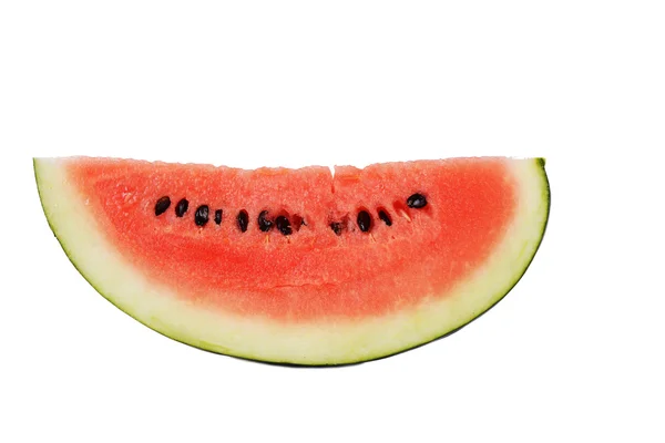 Diiris semangka matang yang terisolasi — Stok Foto