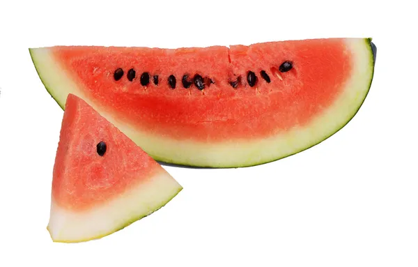 Sliced ripe watermelon isolated — Stock Photo, Image