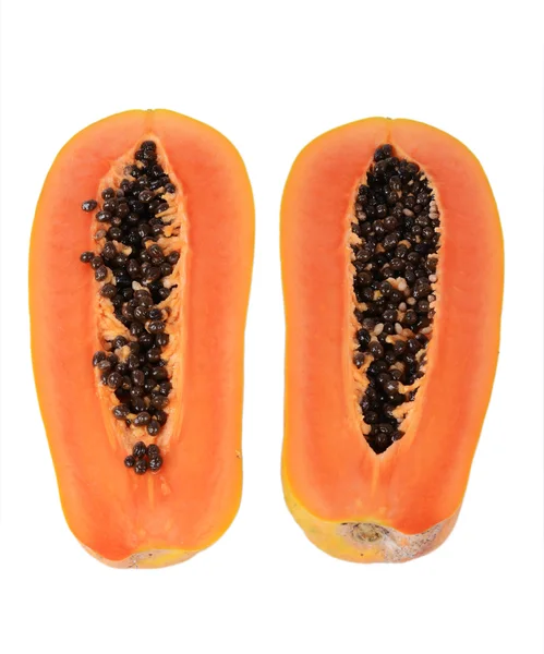 Fresh and tasty papaya isolated — Stock Photo, Image