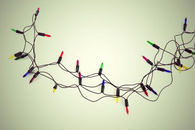 Noel ışıkları izole
