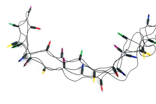 Weihnachtsbeleuchtung isoliert — Stockfoto