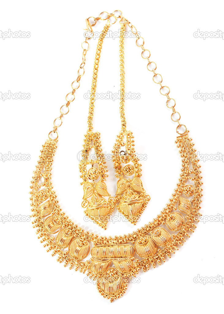 set gold necklace