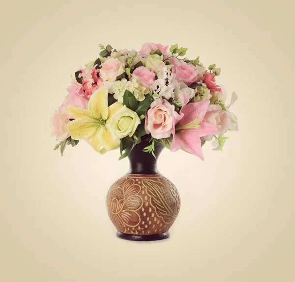 Molti vaso di fiori e fiori — Foto Stock