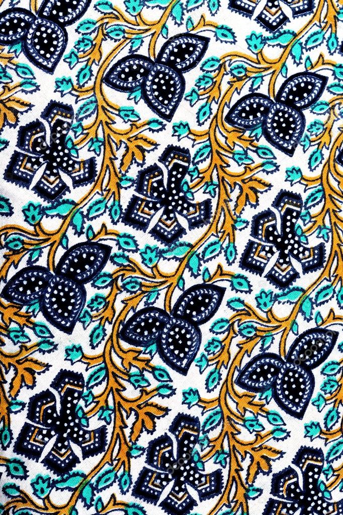 Colorful batik cloth fabric background 