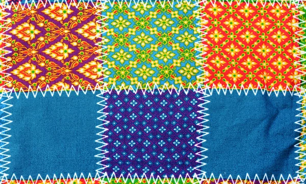 Renkli batik kumaş kumaş arka plan — Stok fotoğraf