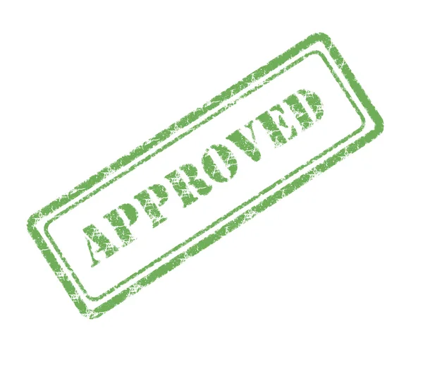 Approved rubber stamp — Stock Photo, Image