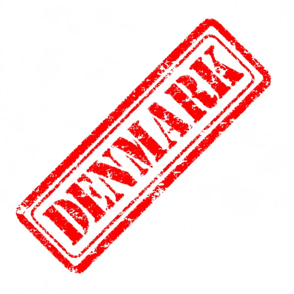 Denmark Rubber Stamp — Stock Photo, Image