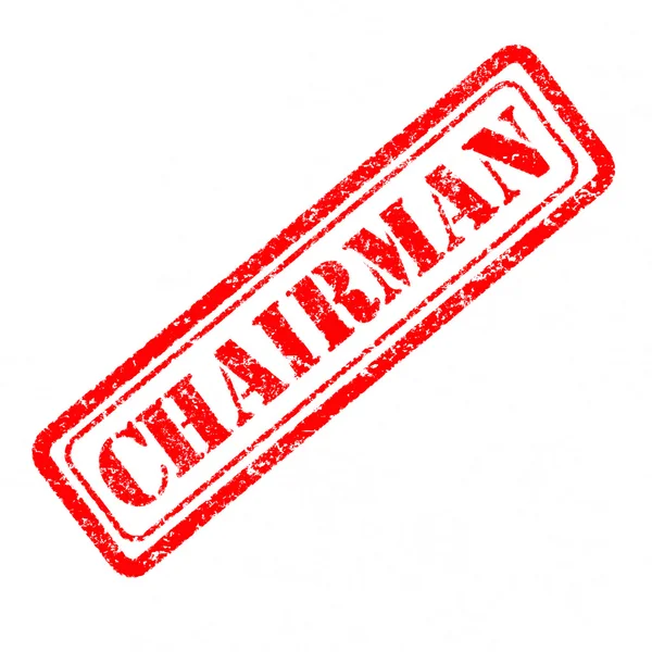 Chairman Rubber Stamp — Stock Photo, Image