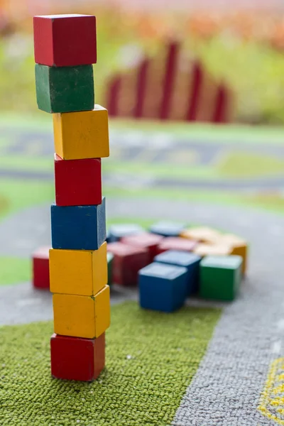 Cube towers toy — Stock Photo, Image