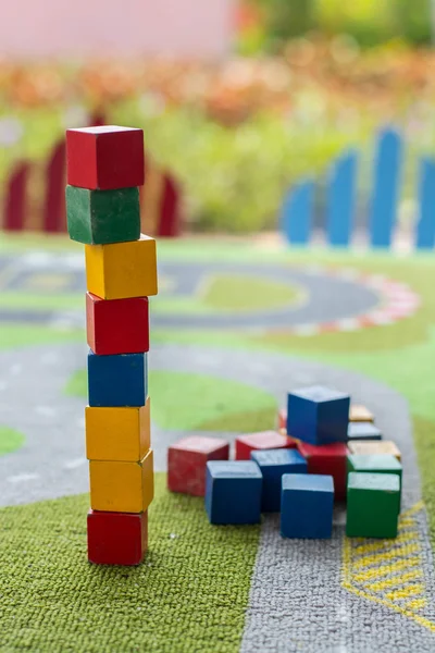 Cube towers toy — Stock Photo, Image