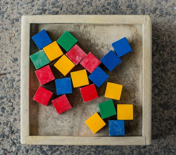 Cube towers toy — Stock Photo, Image