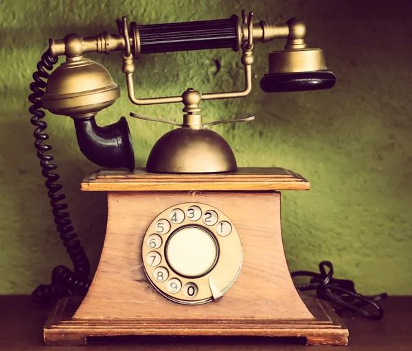 Ρετρό τηλέφωνο - vintage τηλέφωνο — Φωτογραφία Αρχείου