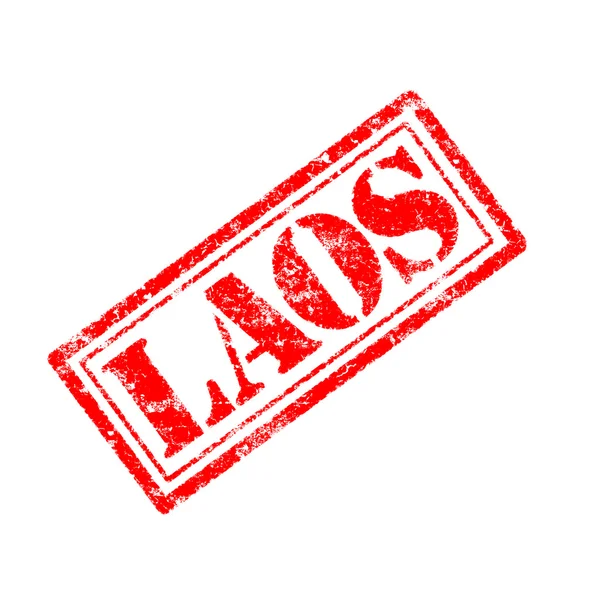 Laos rubber stamp — Stock Photo, Image