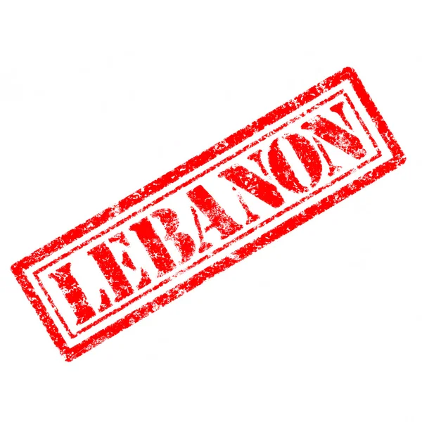 Lebanon rubber stamp — Stock Photo, Image
