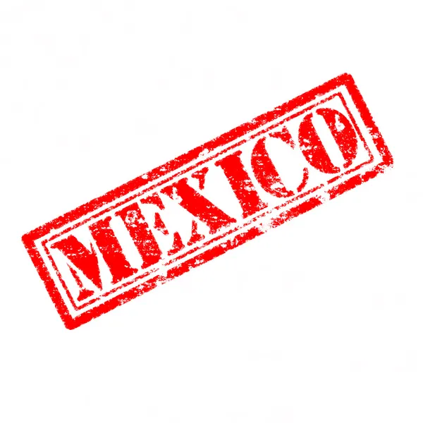 Резиновая марка Мексики — стоковое фото