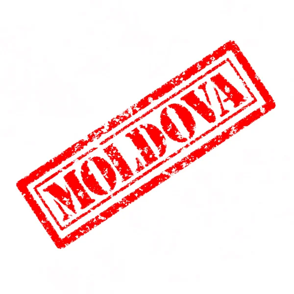 Moldávia carimbo de borracha — Fotografia de Stock