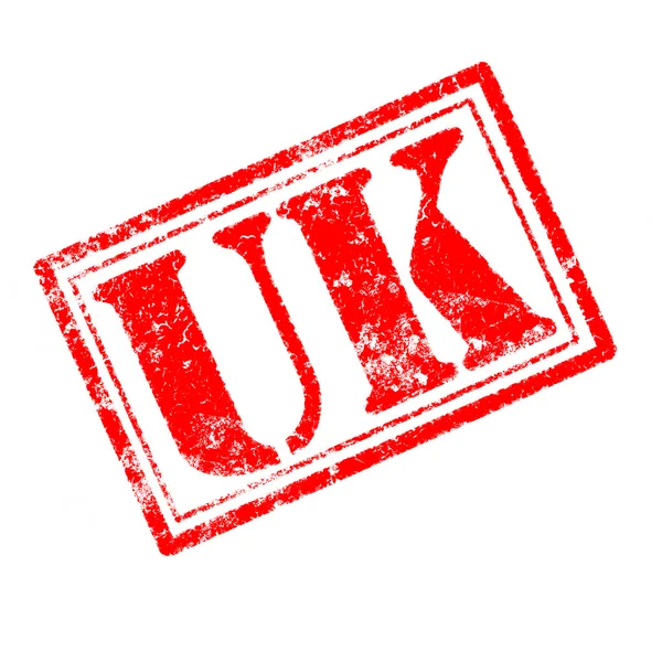 UK gummistämpel — Stockfoto