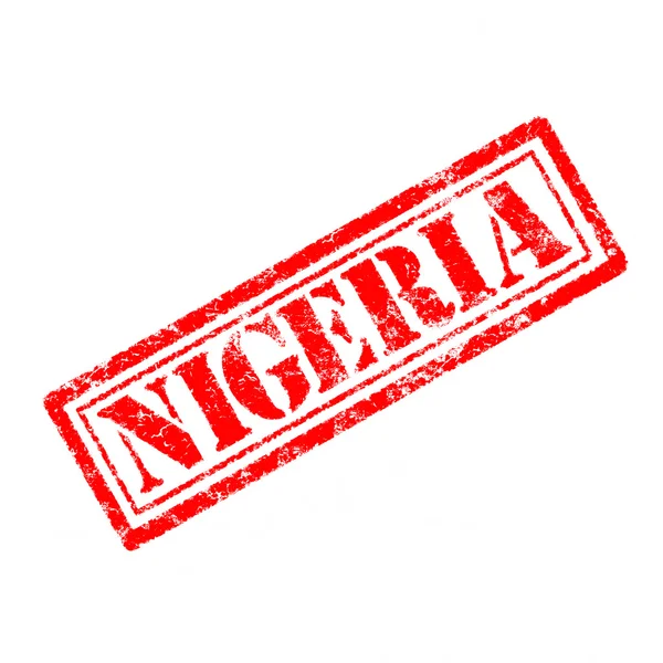 Νιγηρία καουτσούκ σφραγίδα — Φωτογραφία Αρχείου