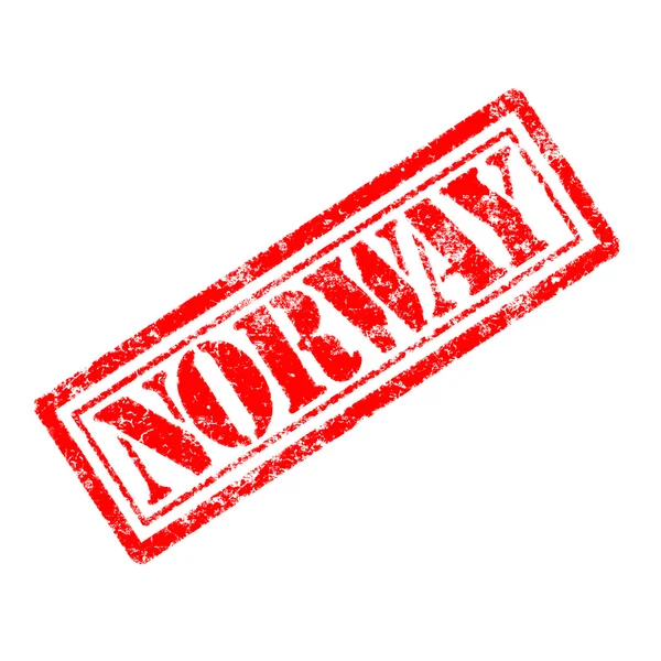 Norway rubber stamp — Stock Photo, Image