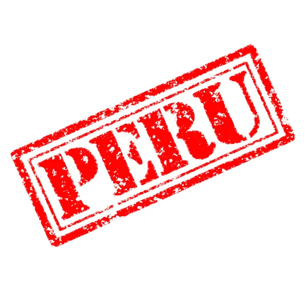 Резиновая марка Перу — стоковое фото