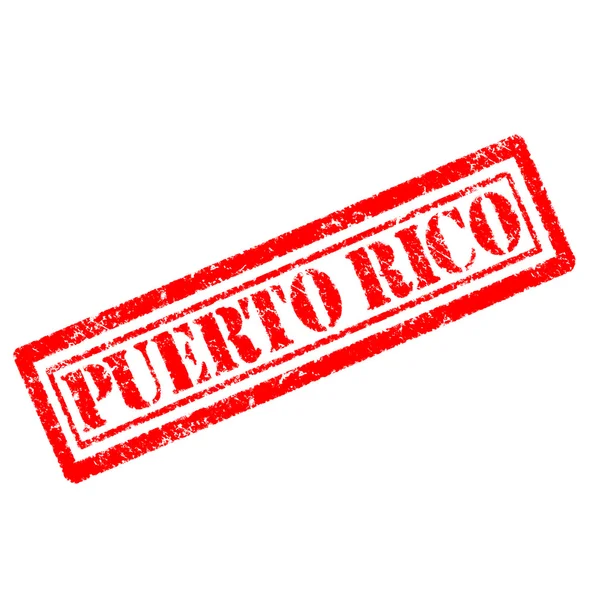 Carimbo de borracha Porto Rico — Fotografia de Stock