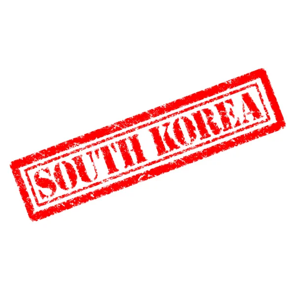 Резиновая марка Южной Кореи — стоковое фото
