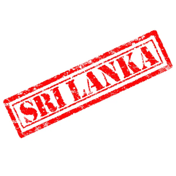 Sri lanka gummistämpel — Stockfoto