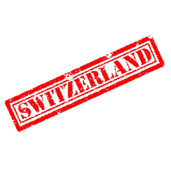 Suíça carimbo de borracha — Fotografia de Stock