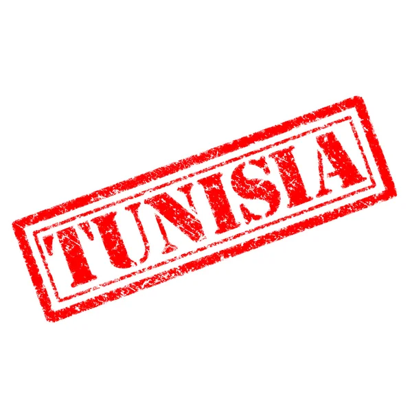 Tunísia carimbo de borracha — Fotografia de Stock