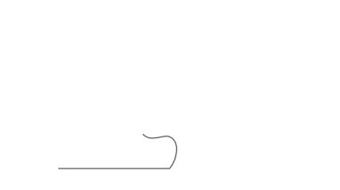 Beyaz arka planda izole edilmiş sarmal çiçekli güzel bir çiçek çizimi - 4k