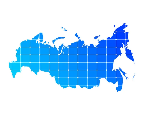 Carte Texture Briques Dégradées Bleues Colorées Pays Russie Isolée Sur — Image vectorielle