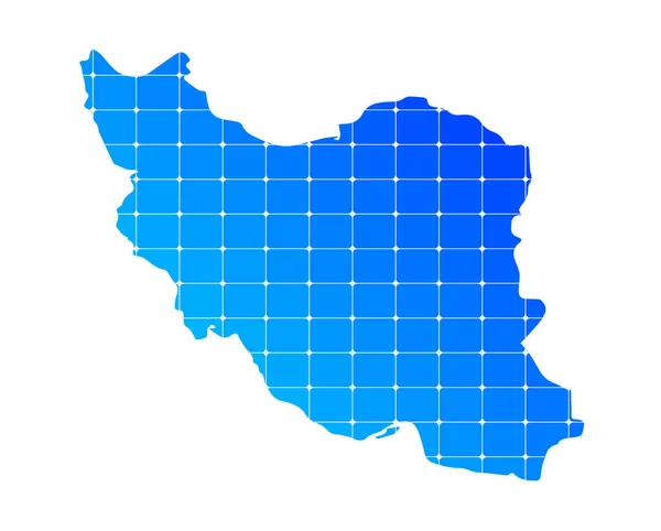 イランの色鮮やかな青のグラデーションレンガのテクスチャマップは 白の背景に隔離された ベクトル図 — ストックベクタ
