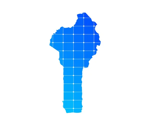 Gradiente Azul Colorido Tijolos Mapa Textura País Benim Isolado Sobre —  Vetores de Stock