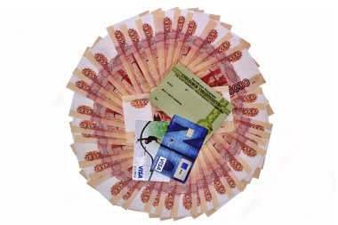 plastik ve Notlar arka plan üzerine emeklilik belgesi