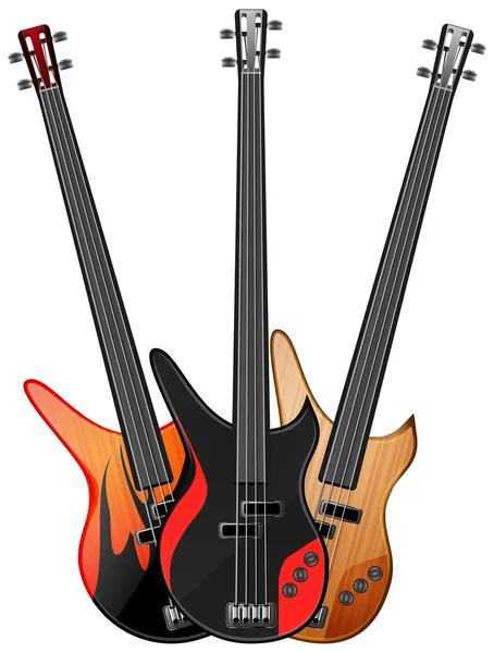 Guitarra Bass — Archivo Imágenes Vectoriales