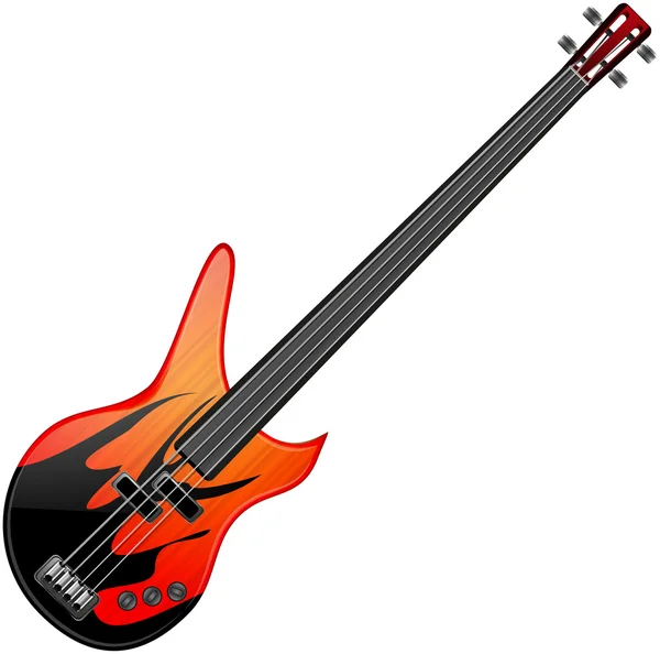 Basová kytara — Stockový vektor