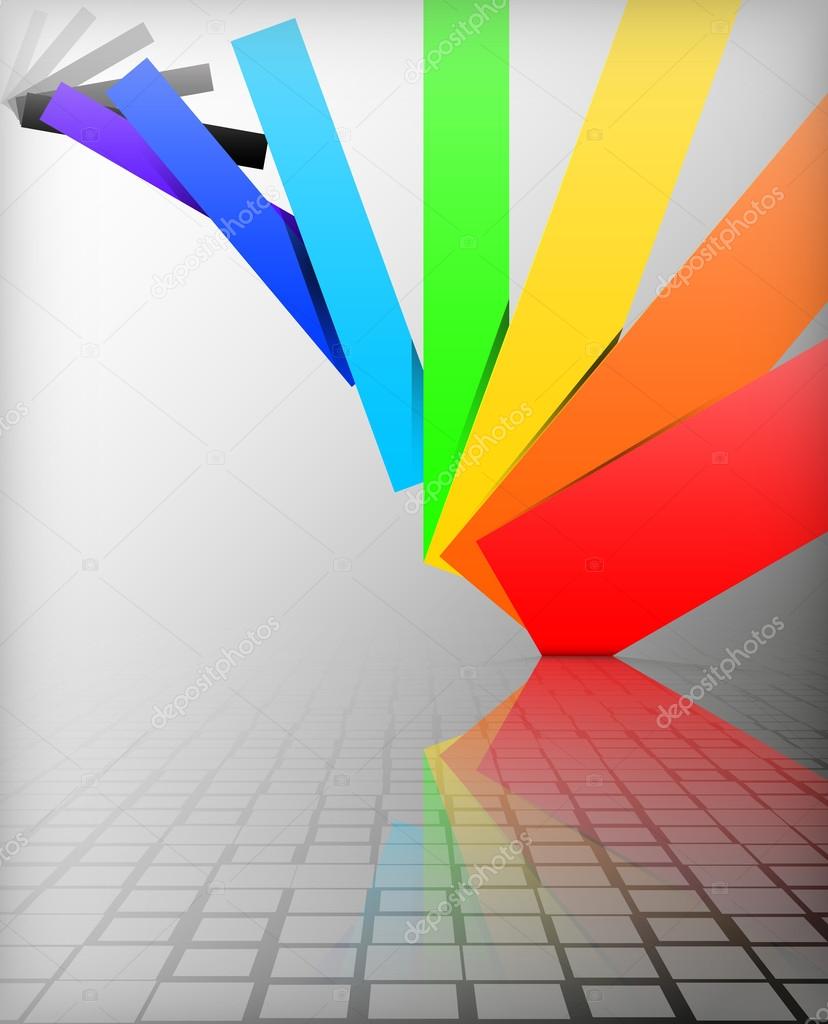 Background colors of the rainbow