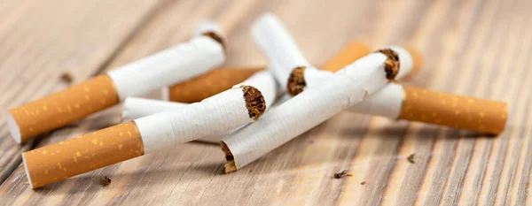 Quit Smoking Cigarette Concept Broken Cigarettes Quit Bad Habit Health Stock Image