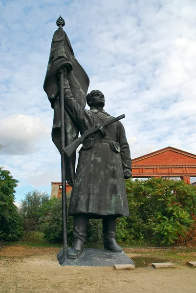 Kızıl Ordu asker heykeli, Hatıra Parkı — Stok fotoğraf