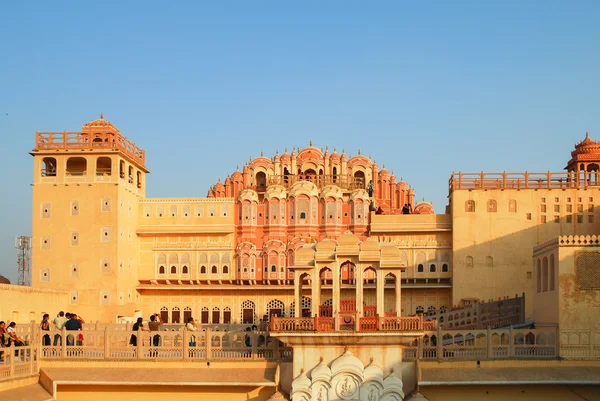 Szczegóły hawa mahal, Pałac wiatrów, jaipur, Indie. — Zdjęcie stockowe