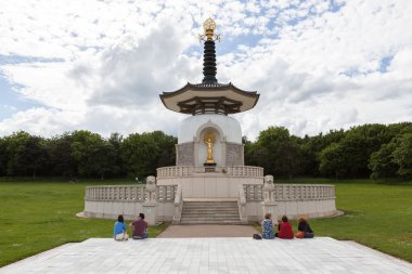 Japon Budist barış pagoda, nippon myohoji, milton keynes insanların.
