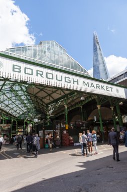 One of the entrances to Borough Market clipart