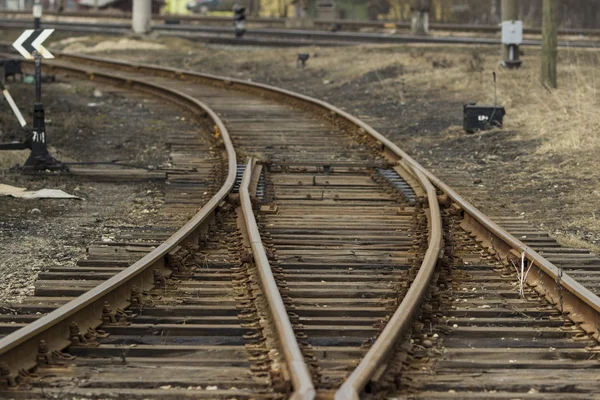 Rail road spår — Stockfoto