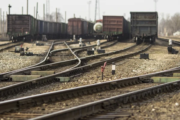 Binario stradale ferroviario — Foto Stock