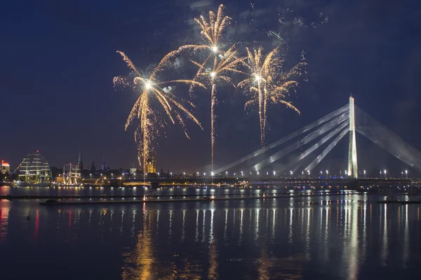 stock image Celebratory salute in Riga