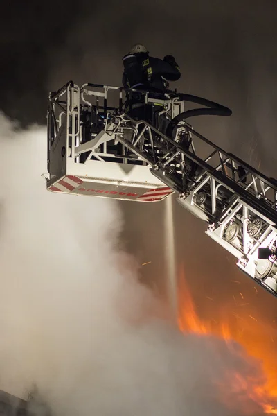 Firefighters at work — Stock Photo, Image