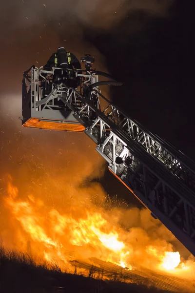 Firefighters at work — Stock Photo, Image